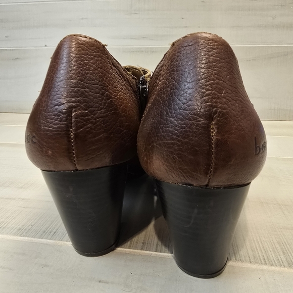 {8.5} B.O.C. Shootie Boot Double Monk Buckle Strap Brown Women's - Picture 10 of 16